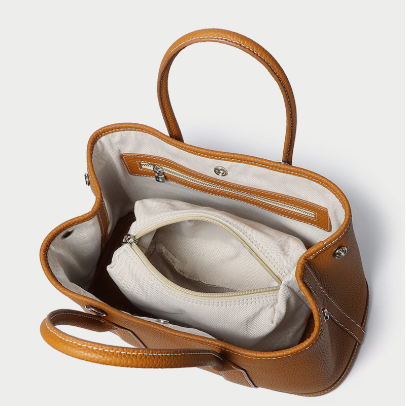 Women's Cowhide Tote Bags Luxury Designer Handbags Classic Fashion Crossbody Shoulder Bag Genuine Leather Colorblock Wide Straps