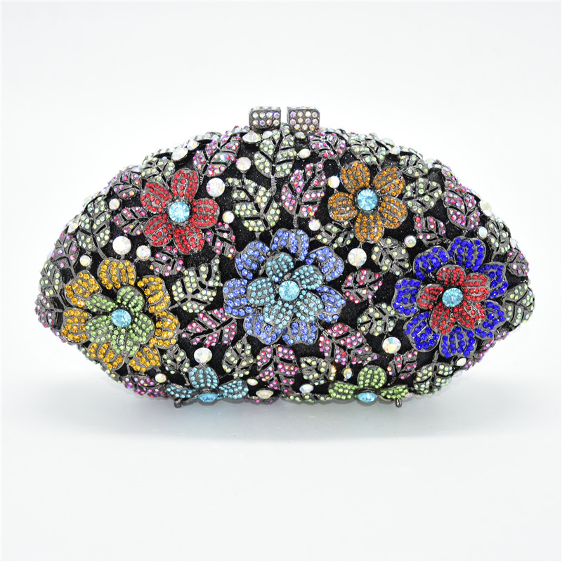 New Designer Handbags High Quality Womens Handbags and Purses Clutch Evening Bag Decorated with Appliques Evening Clutch Bags