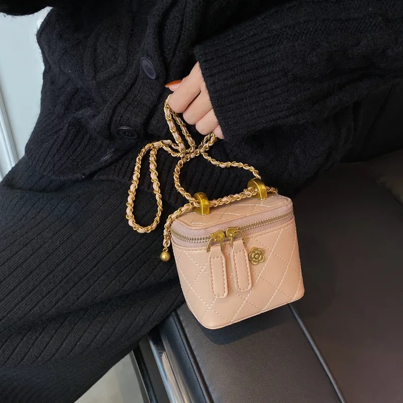 Mini Fashion Designer Pu Leather Women's Handbags Chain Casual Ladies Tote Female Black Bucket Women Shoulder Crossbody Bag