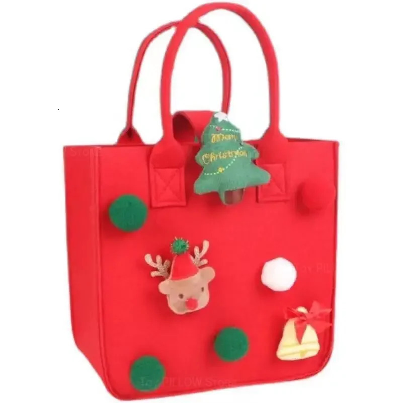 Christmas gift bag Ping An fruit packaging creative felt handbag Christmas bag Christmas Eve gift box 241107