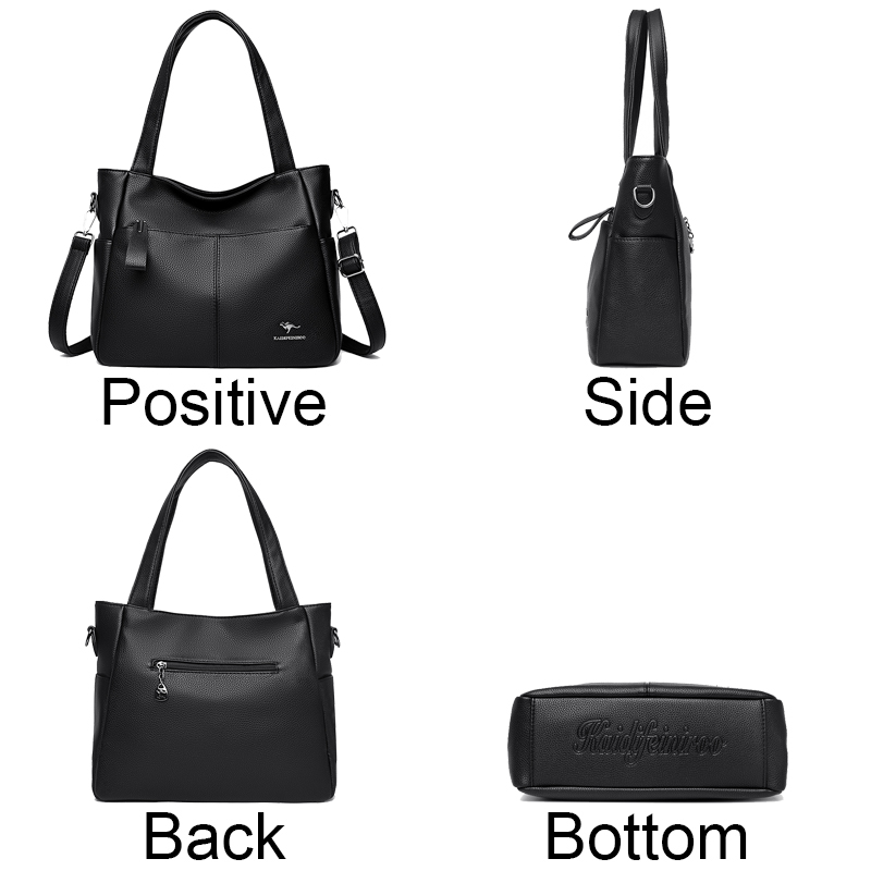 High Quality Soft Leather Shoulder Crossbody Bags For Women Large Capacity Luxury Bag Brand Designer Casual Handbag Sac A Main