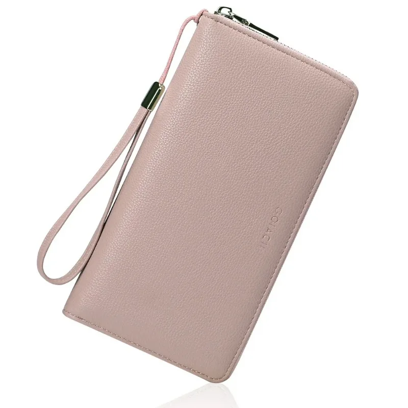 Vintage Women Wallet Large Capacity Long Clutch Bag PU Leather Bank Credit Card Holder Cell Phone Bag RFID Unisex Wallets Gift