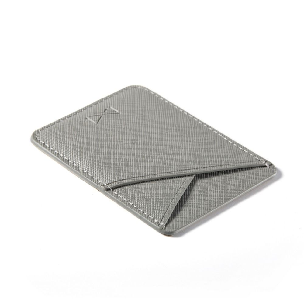 Simple PU Leather Card Holder Business Credit Card Bag for Women Girls Mobile Phone Back Slot Multi Slot Phone Wallet Case