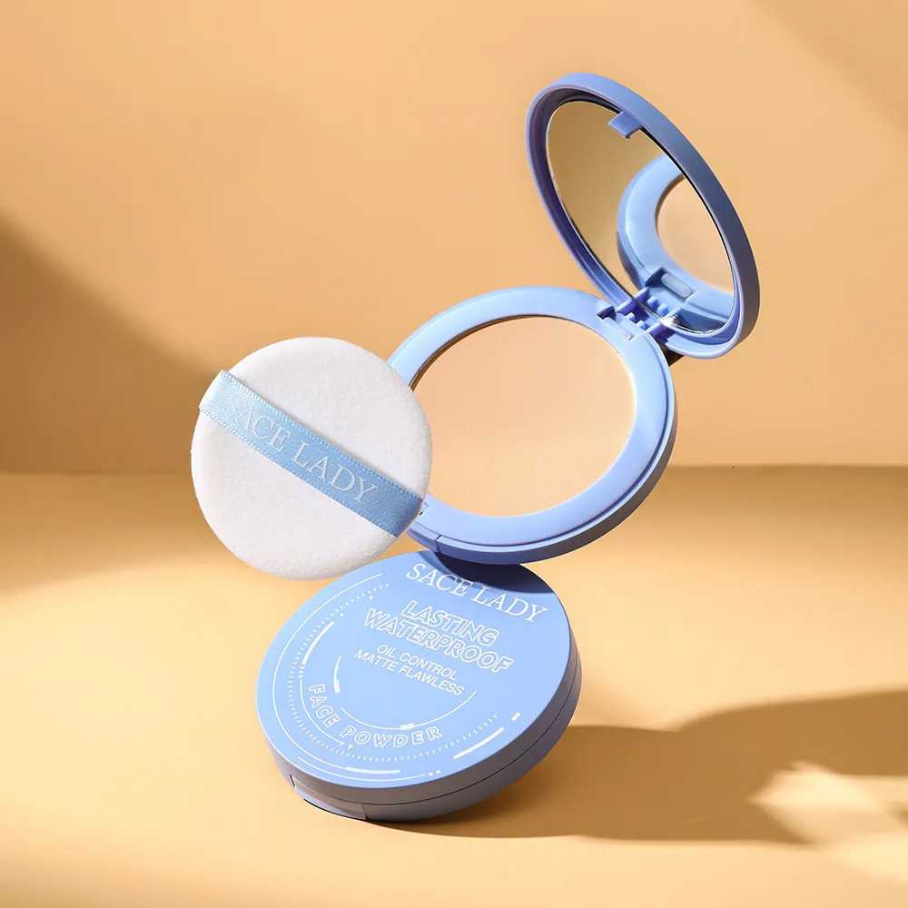 SACE womens oil control pressing powder matte concealer bright waterproof powder durable Korean cosmetics 241107