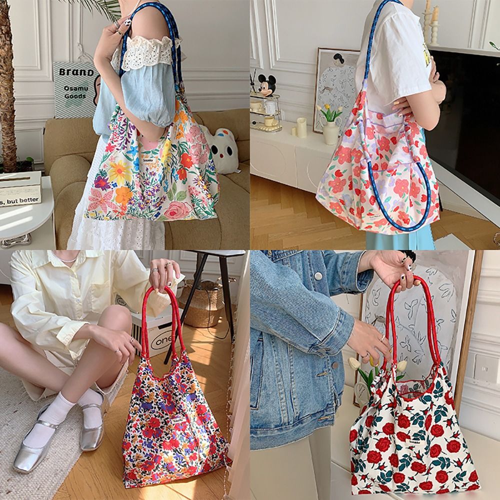 Shoulder Bag Fashionable Large-capacity Tote Bag Fashion Print Vintage Crossbody Bag Canvas Bag