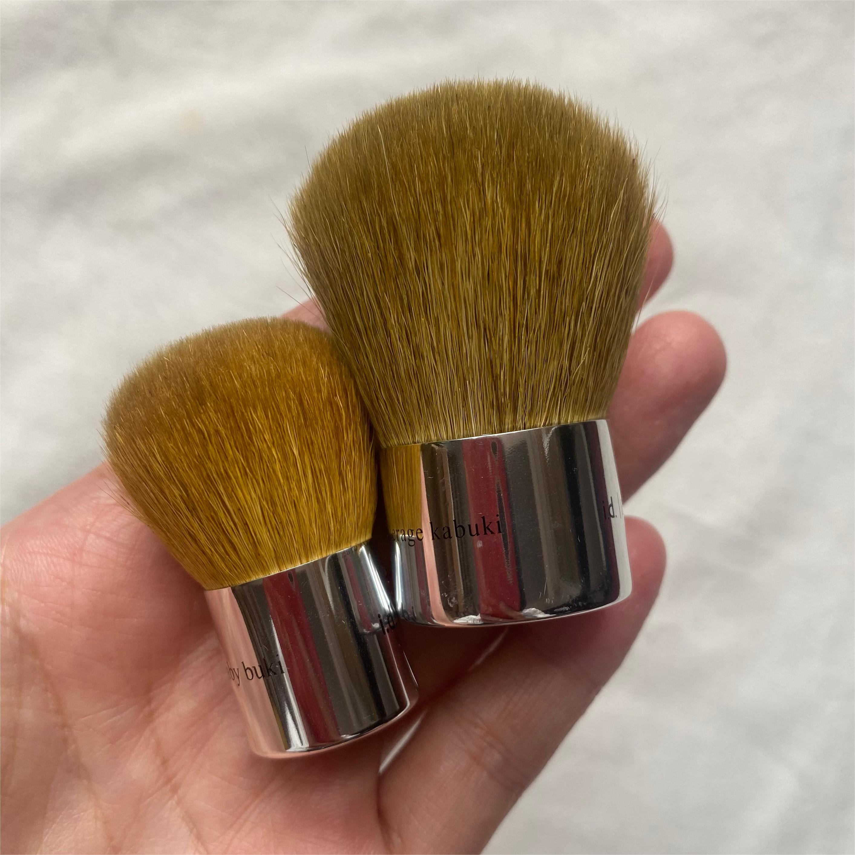 Id Escentuals Makeup Full Coverage Kabuki Brush Goat Bristles Powder Blush Contour Cosmetic Beauty Tool