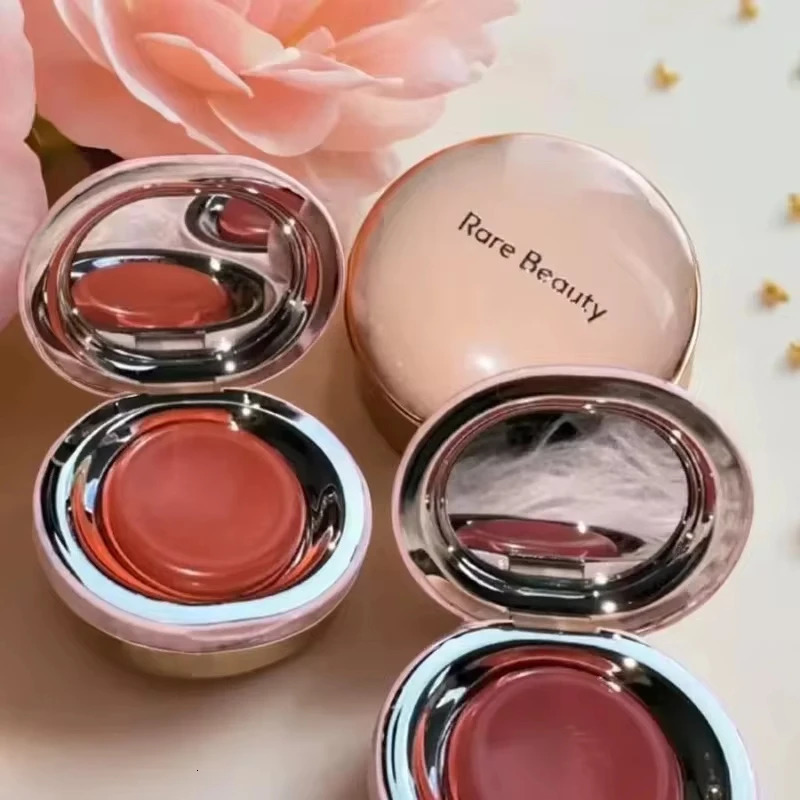 Pink powder blusher palette cream concealer foundation make-up waterproof durable red natural peach powder blusher makeup 241107