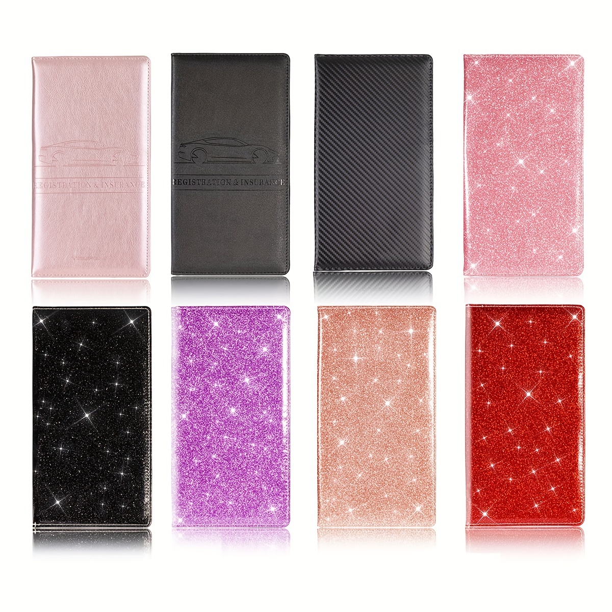Men's Card Holder, Car Registration Vehicle License Insurance Card Holder Wallet