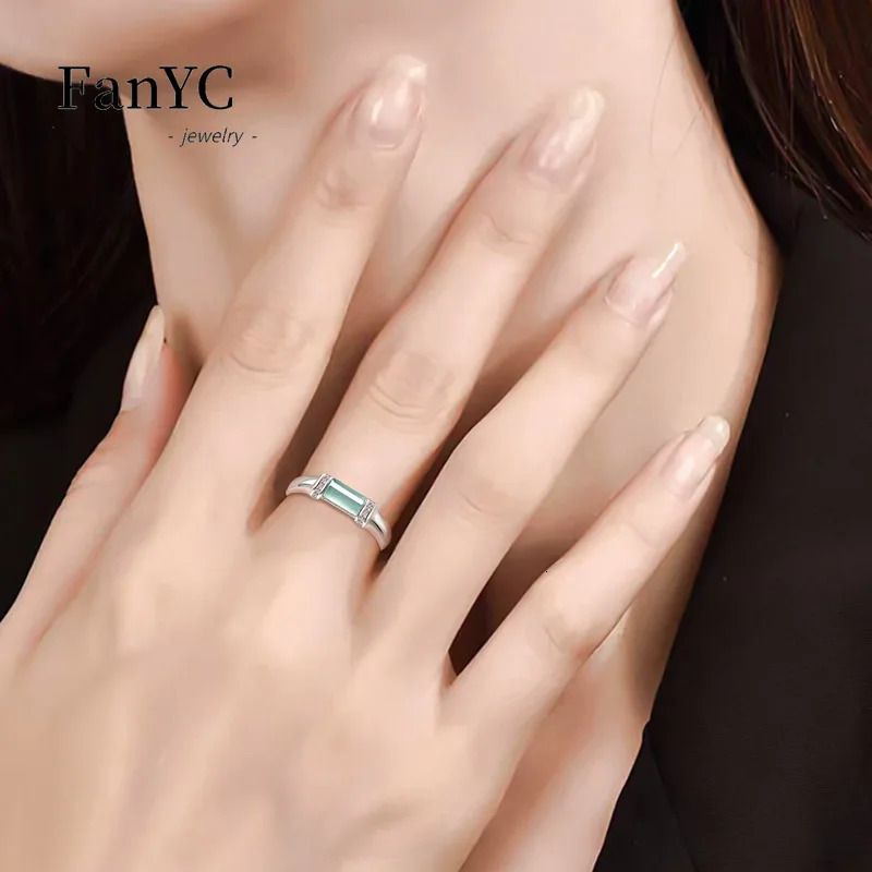 Myanmar A-goods Jade Blue Water Saddle Ring S925 Silver Inlaid Fashion Ice Jade Adjustable Ring Womens Gift 241106