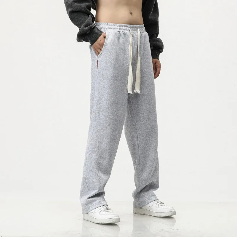 111CM 116CM Long Pants Tall Men Sports Straight Stretched Overalong Plus Size 7XL 6XL Lengthen Boys Sweatpants Male Trousers 241104