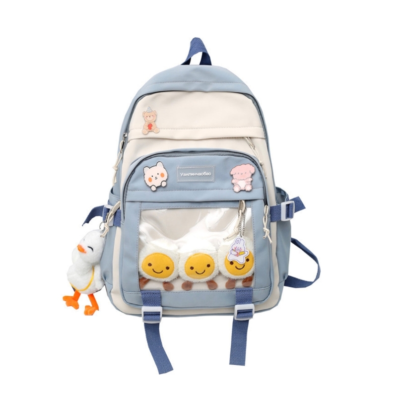 Fashion Nylon School Backpack Laptop Backpack School Bag for Student Teenagers Girls Travel Casual Bookbag