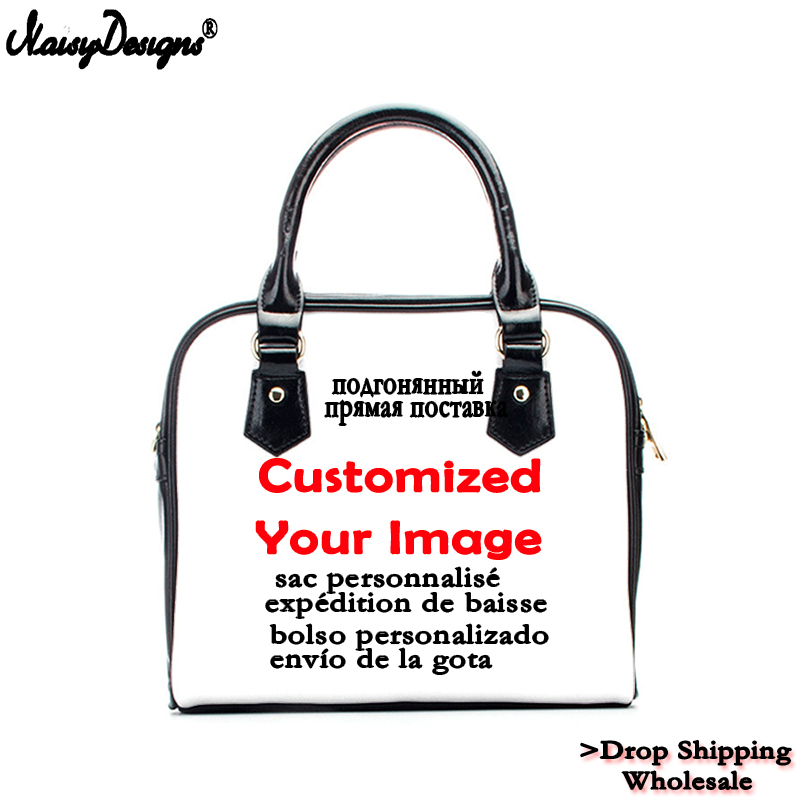 3D Free Custom logo Pattern Luxury Handbags Women Bags Designer Girl Laptop Crossbody Shoulder Ladies Bags Sac a Main DropShip
