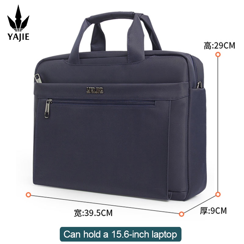 Business men's briefcase canvas waterproof large capacity 15.6 inch laptop bag work bag business official bag office