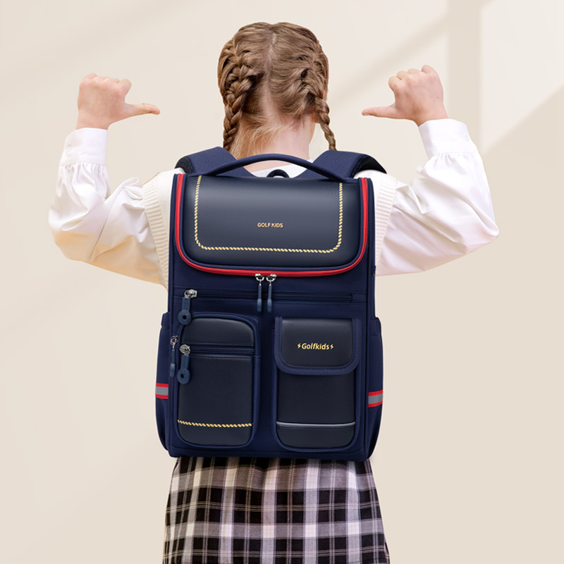 GOLF Primary Child School Backpacks Elementary Children School Backpack Schoolbag Kids Boy Girls Back Pack Bags Multiple Pockets