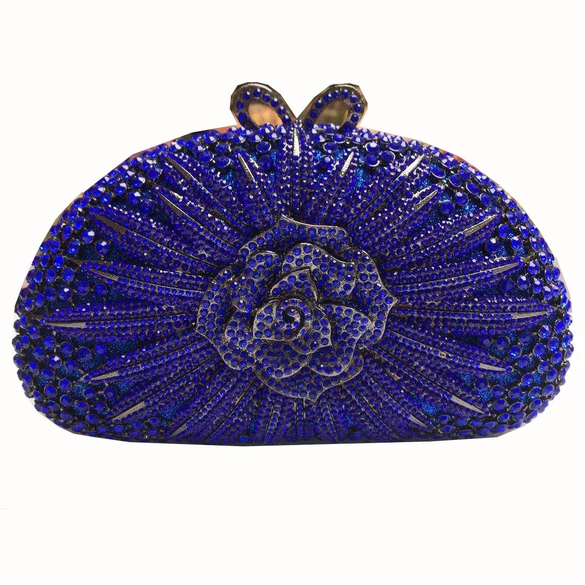 New Fashion Flower Crystal Clutch Handbag and Purse Female Crystals Diamond Clutches Women Evening Bag for Wedding Handmades