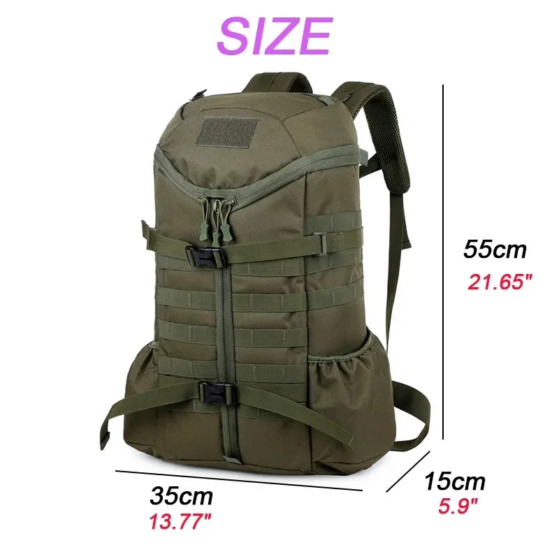40L Fishing Hunting Camping Backpack Waterproof Tactical Outdoor Sports Bag Military Climbing Hiking Army Rucksacks 3P Pack Bag