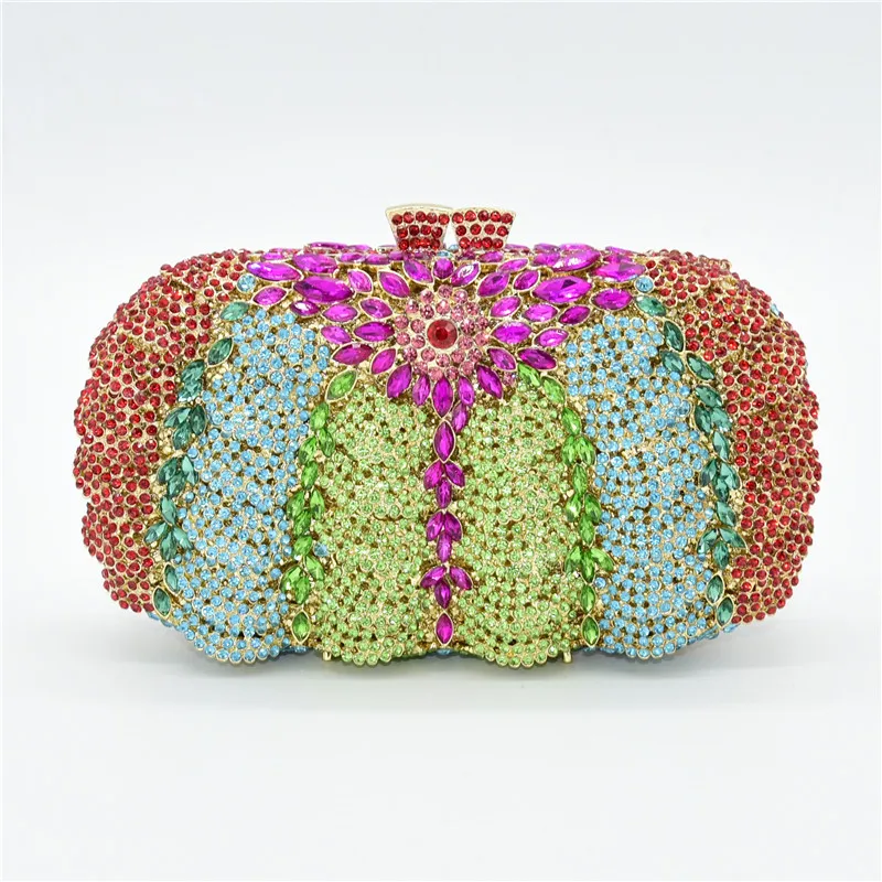 Latest Womens Handbags and Purses Clutch Evening Bag Rhinestone Bag Metallic Diamonds Bridal Party Luxury Bridal Wedding Party