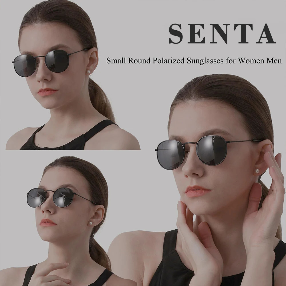 small circle classic polarized sunglasses mens retro style UV400 lens neutral fashion sunglasses Oculos De Sol 241106