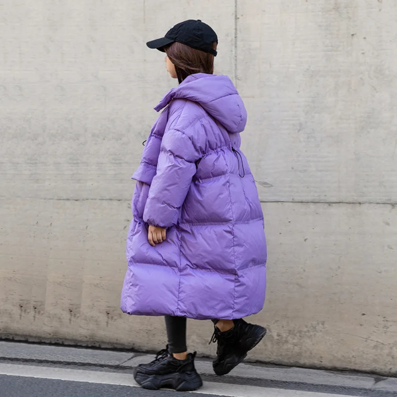 Winter Down Jacket Real Fox Fur rens Snow Coat Thick Warm rens Clothing Youth Black Long Park XMP198 241107