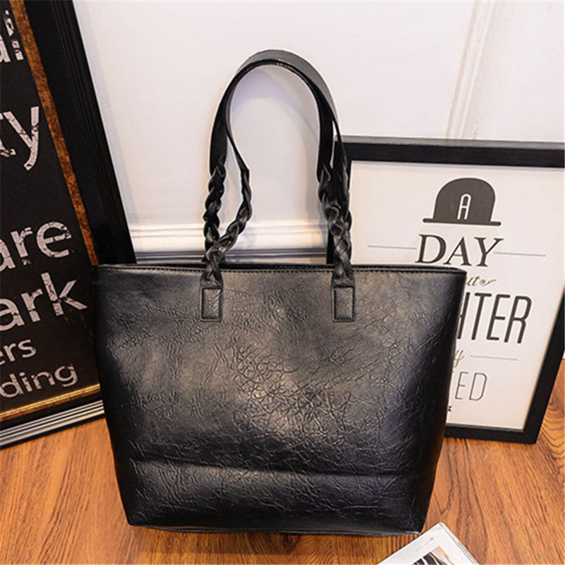 2022 Women's PU Leather Vintage Bags Female Tassel Tote Shoulder Bags For Women Big Capacity Purses and Leather Handbag