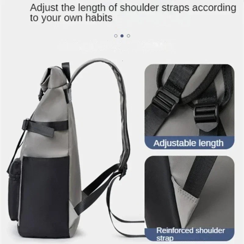 Waterproof outdoor sports leisure travel day bag roll mens laptop backpack outdoor travel camping hiking laptop bag 241106