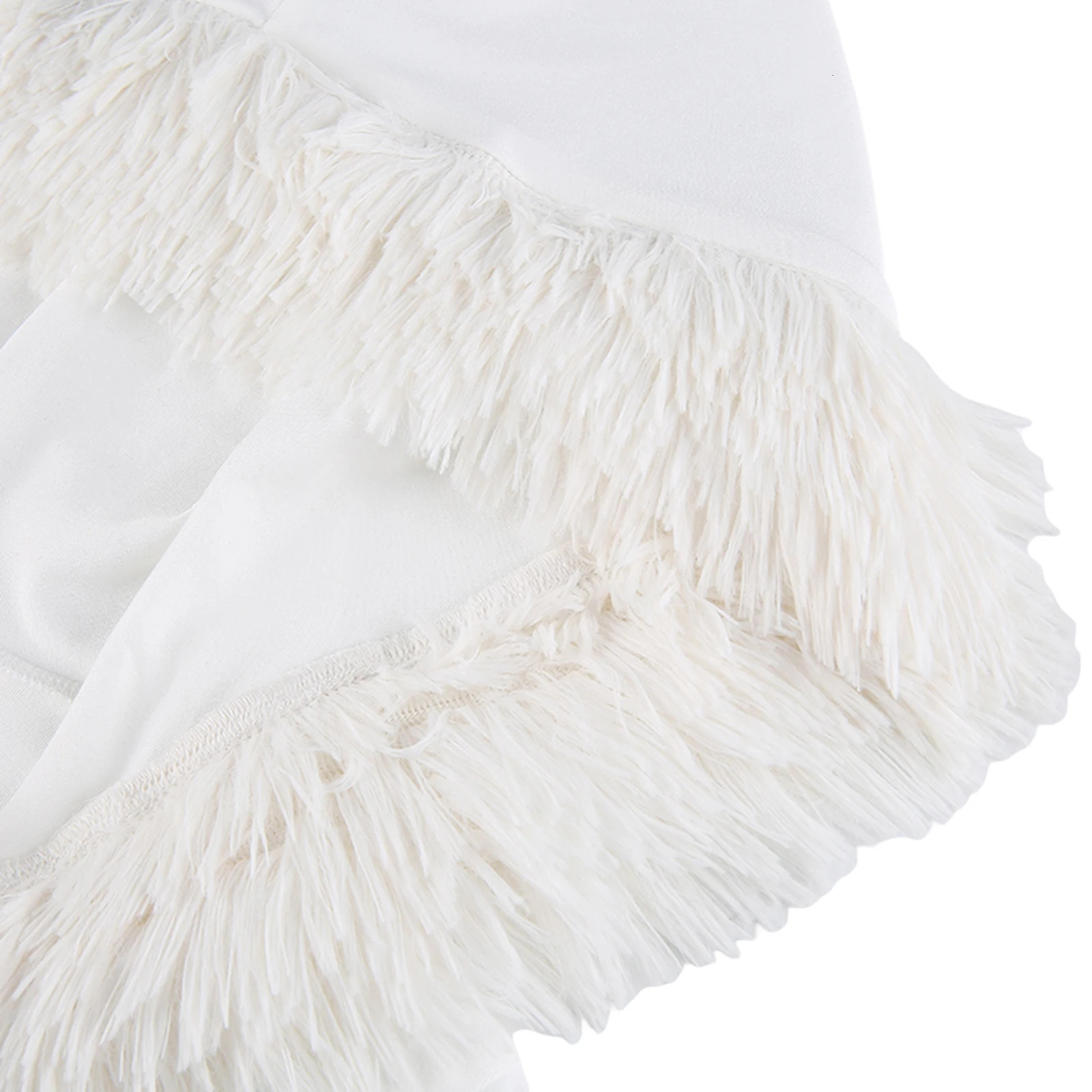 White Christmas Hooded Dress for Women Years Cute Furry Bodycon Mini Vestidos Skinny Party Clubwear Winter 241107