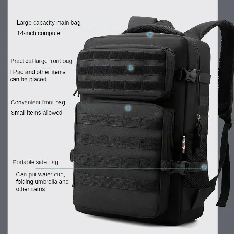 35L 1000D Nylon Waterproof Outdoor Rucksacks Tactical Sports Camping Hiking Hunting Molle Backpack 241106