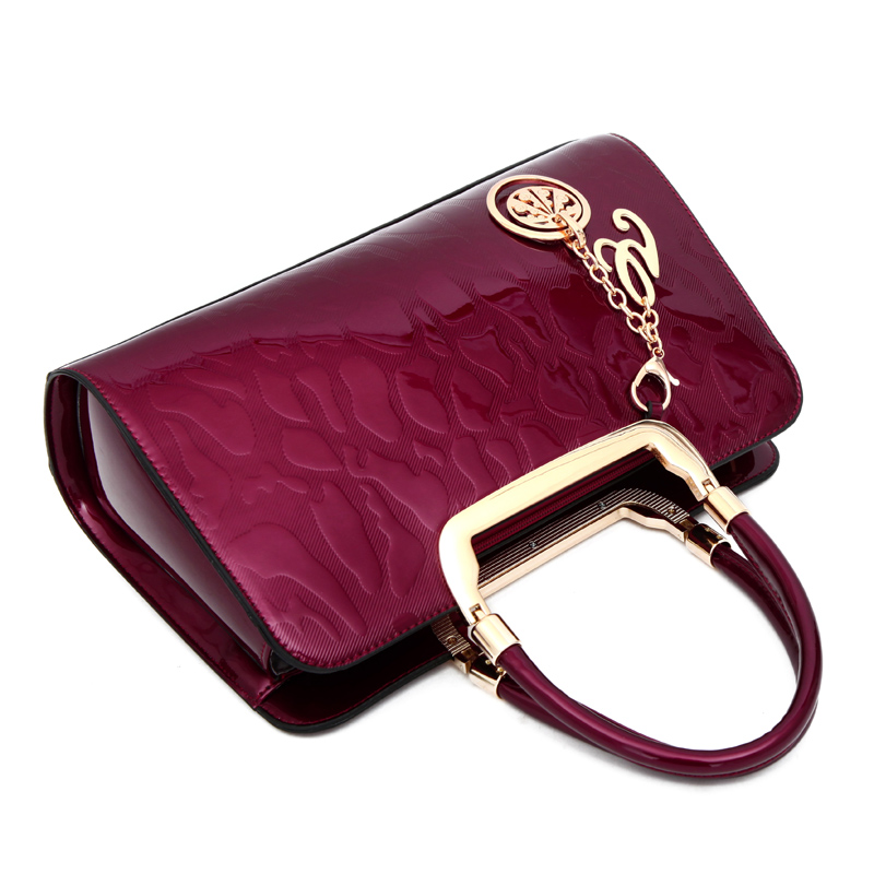 New Luxury Women Patent Leather Handbags Designer Top Handle Bags Ladies Shoulder Crossbody Bag Fashion Satchels Tote sac a main