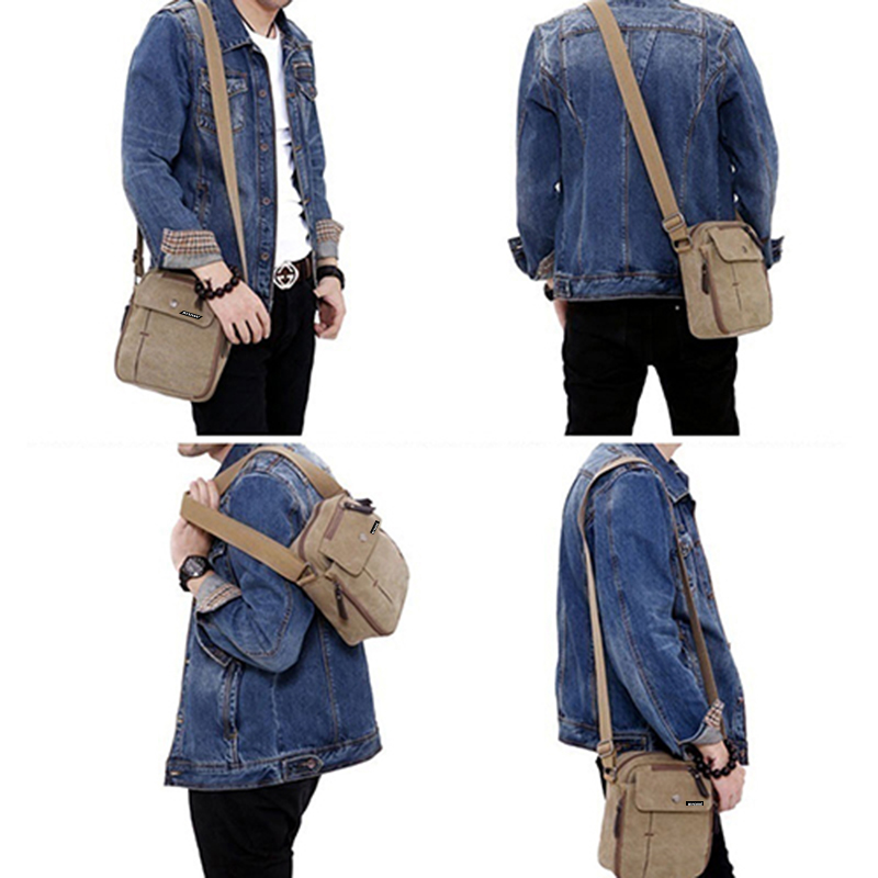 Hot New Travel Canvas Shoulder Bag Casual Crossbody Zipper Tote Handbag