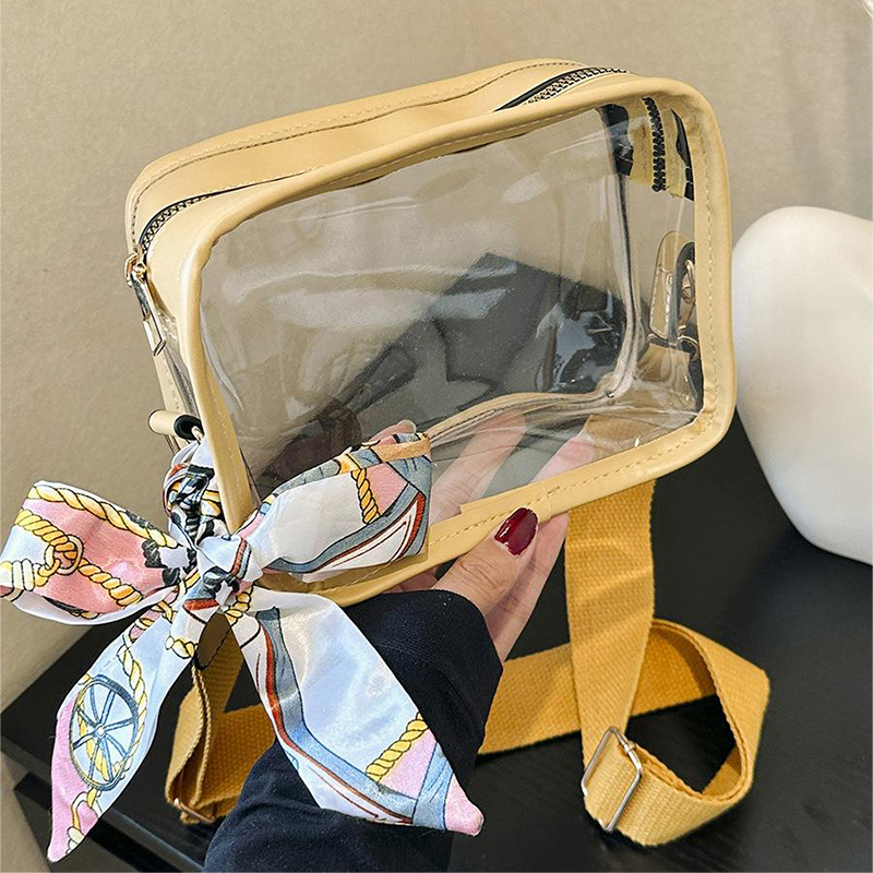 Women's New Transparent Jelly Bag Mobile Casual One Shoulder Small Square Bag