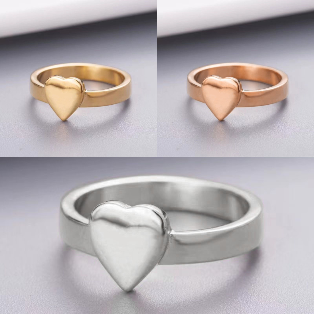 luxury heart ring designer ring with box luxury ring gold s925 ring woman fashion ring sterling silver jewelry 925 jewellery designer for women Christmas party gift