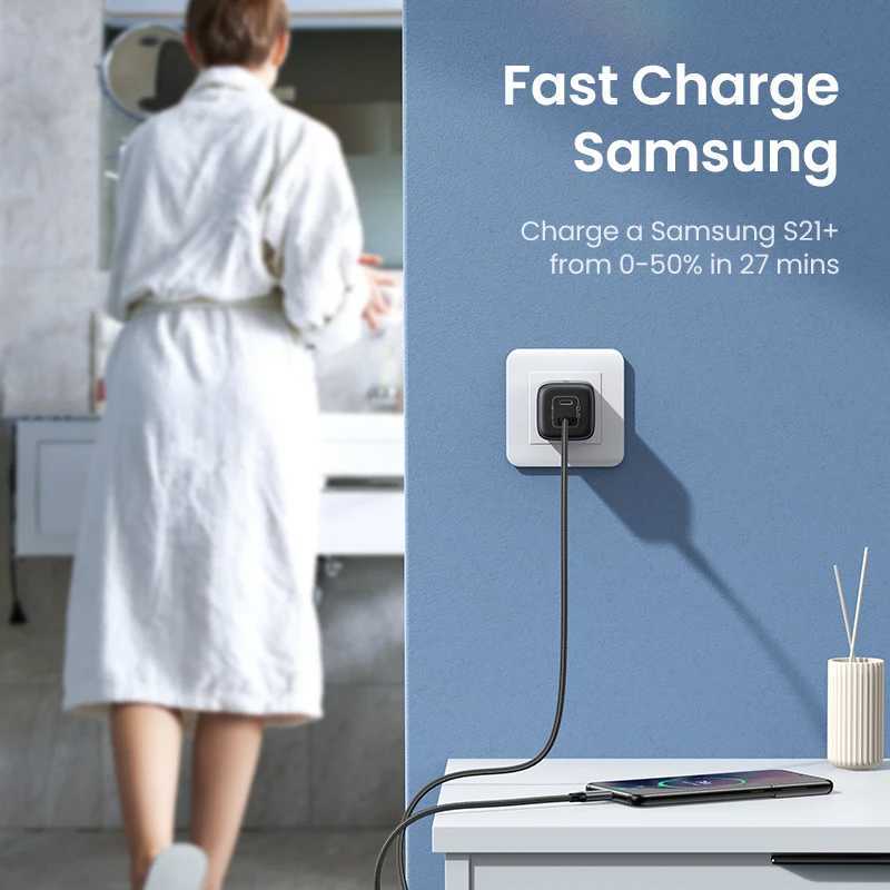 UGREEN GaN 45W USB Charger PD QC 3.0 Fast Charger Quick Charger for iPhone 15 14 Pro Phone Charger for S24 S23 Y241106