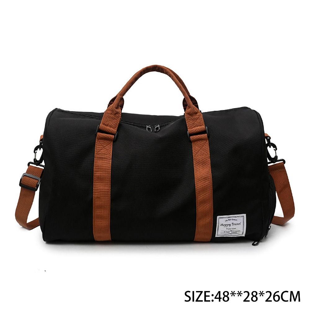 Wear-resistant Travel Bag Durable Solid Color Luggage Accessory Tote Bag Large Capacity Gym Shoulder Bag Outdoor