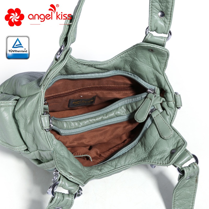 Angel Barcelo Newest Fashion Bag Women Bags PU Leather Hobo Bag Top-handle Handbag Female Satchel Ladies Shoulder Bags