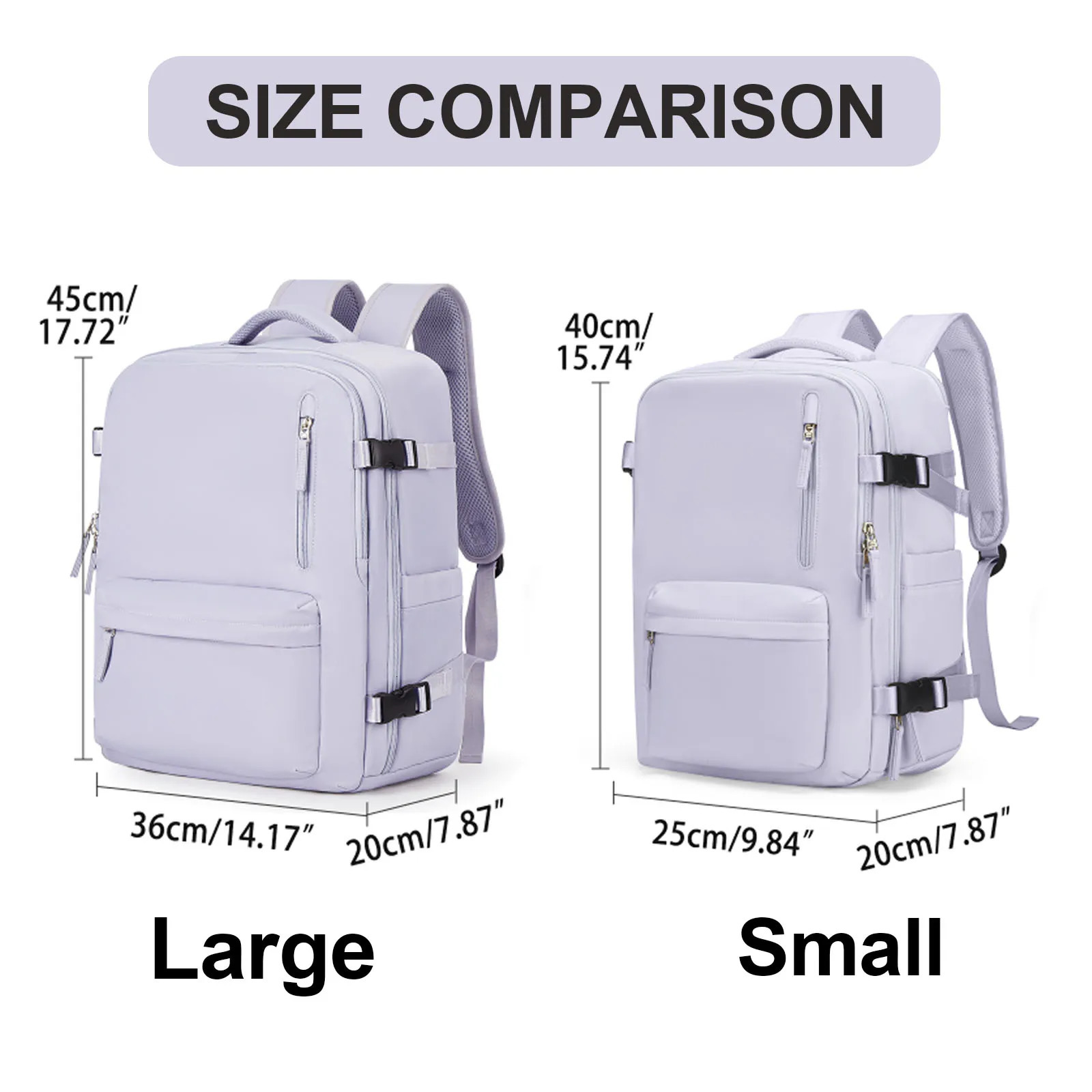 Womens cabin travel backpack laptop bag large capacity Easyjet portable 45x36x20 backpack Ryanair 40x20x25 waterproof bag 241106