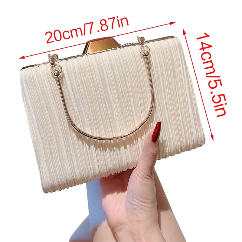Versatile Chain Handheld Evening Bag Shoulder Purse Handbag for Formal and Casual Occasions