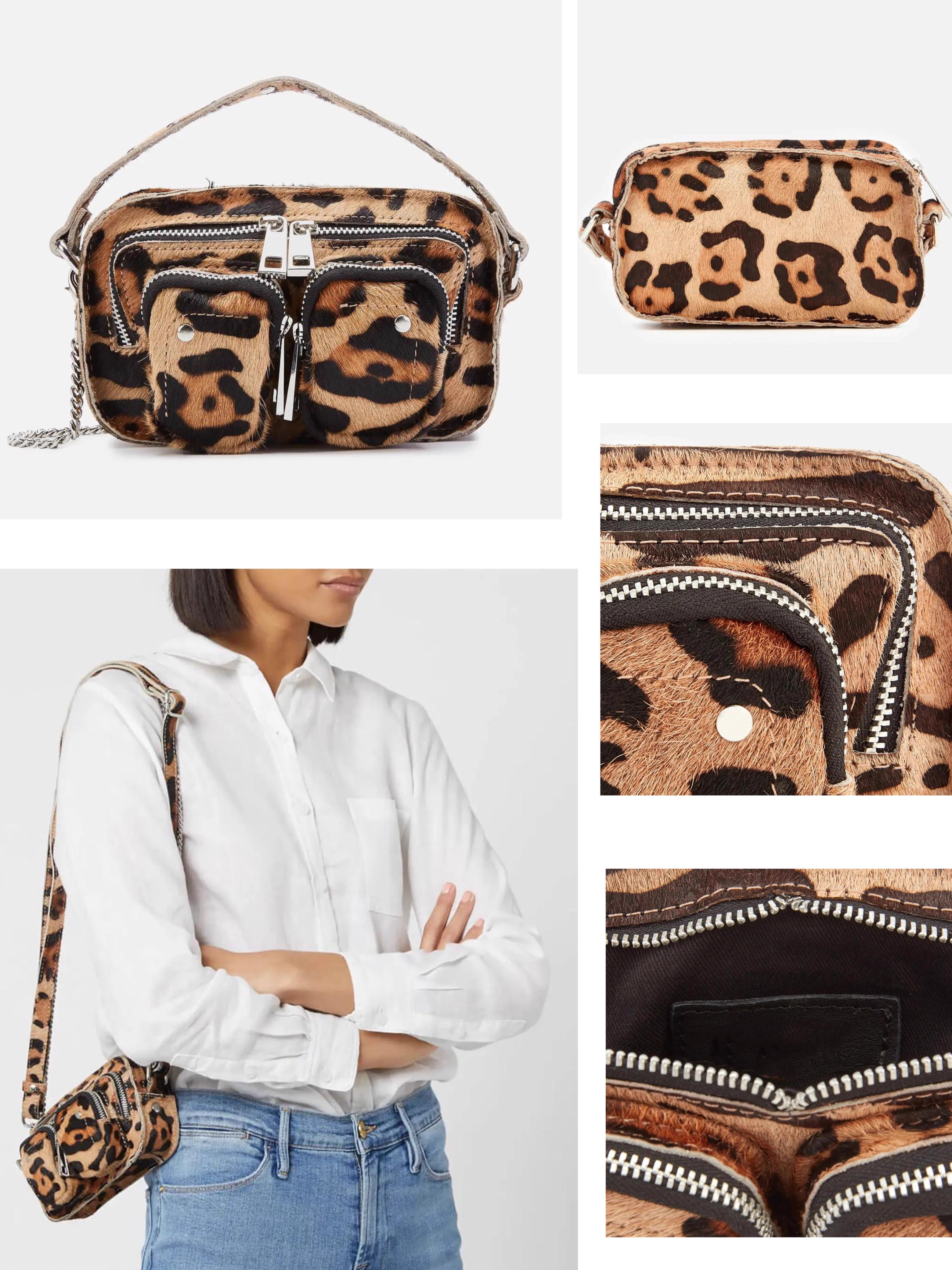 2024 Fashion Leopard Shoulder Bag Thick Chain Underarm Bags For Women Brand Designer Handbags And Purses Ladies Crossbody