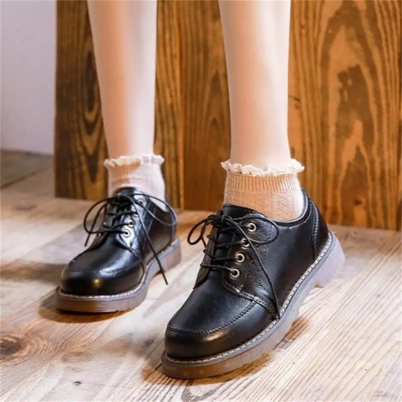 Oxford womens shoelaces flat shoes womens non slip shoes breathable casual womens low boots zapatos mujer 241106