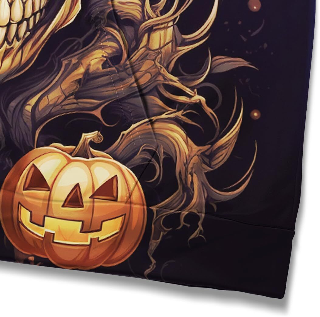 Hoodie for Mens Womens Mens Halloween Novelty Hoodies Pumpkin Skull Printed Pullover Shirt Casual Long Sleeve Sweatshirt Graphic Trendy skull pattern