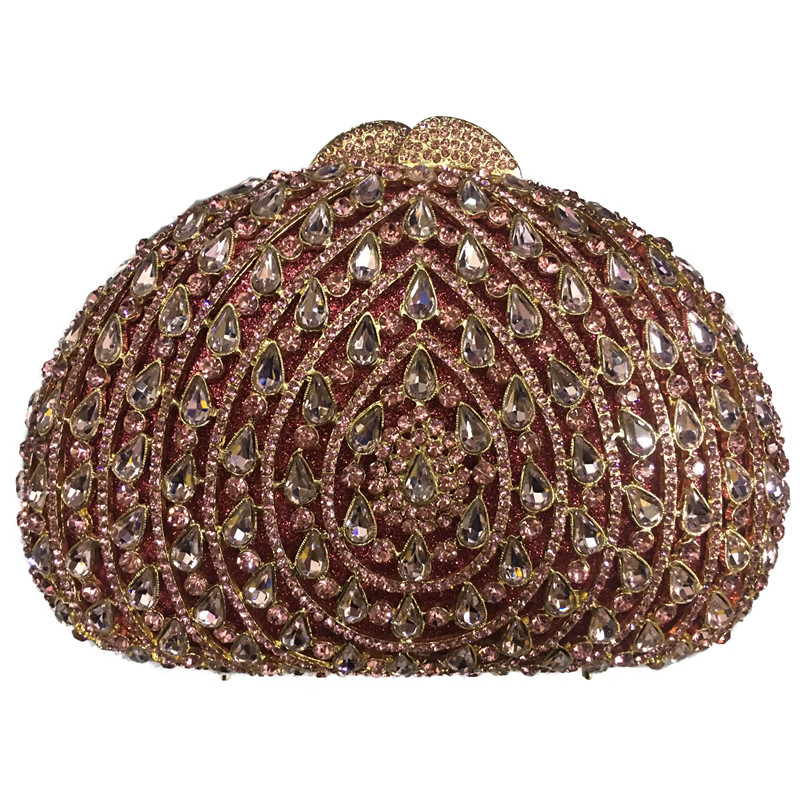 Latest Women Crystal Prom Clutch Purse Luxury Colorful Crystal Diamond Evening Bag Crystal Clutch Evening Purse Bag High Quality