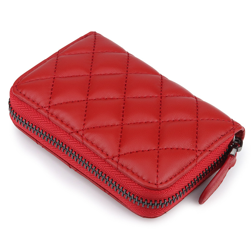 High Quality Wallet Woman Genuine Leather Luxury Fashion Vintage Credit ID Card Holder Card Case Coin Purse Card Bag