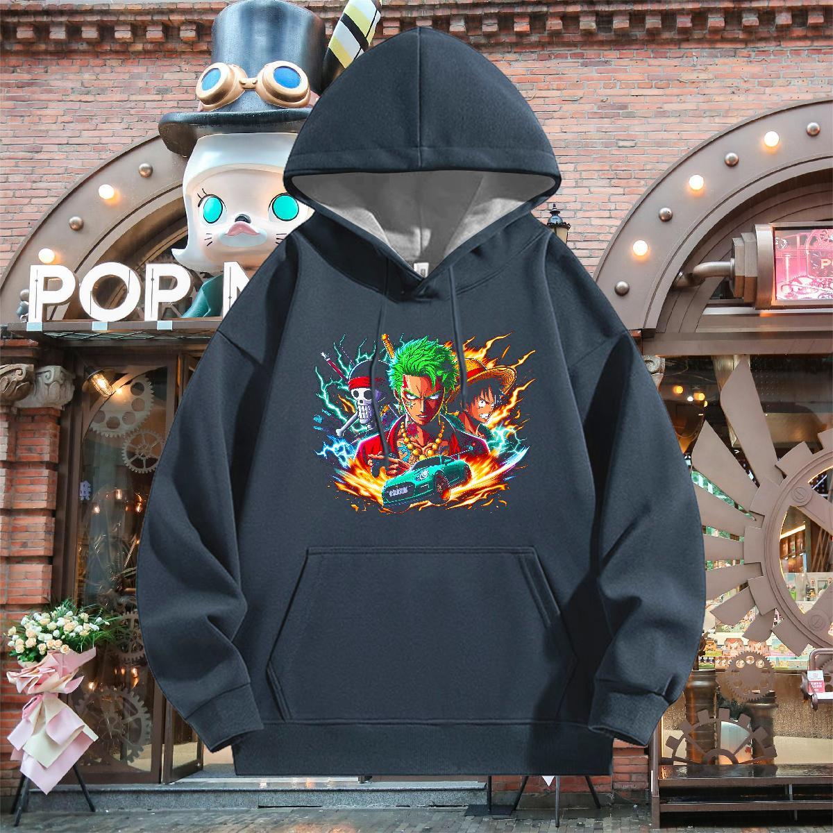 Stylist Men's Hooded Sweatshirt Breathable Hooded Collar Wholesale Men Hoodie Plus Size Custom Tops Pullover Hoodie Y2K Thick Plush