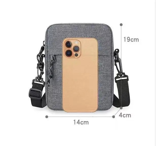 Simple Casual Mini Crossbody Bag Mens Nylon Small Shoulder For Men Oxford Messenger Phone Side Sling Husband Chest Pack 241106