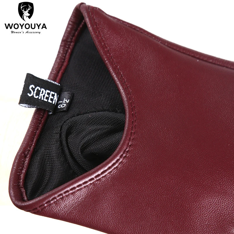 Fashion colored clothing accessories womens leather gloves comfortable short womens gloves warm winter gloves 241106