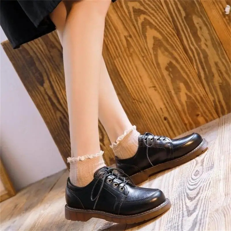 Oxford womens shoelaces flat shoes womens non slip shoes breathable casual womens low boots zapatos mujer 241106
