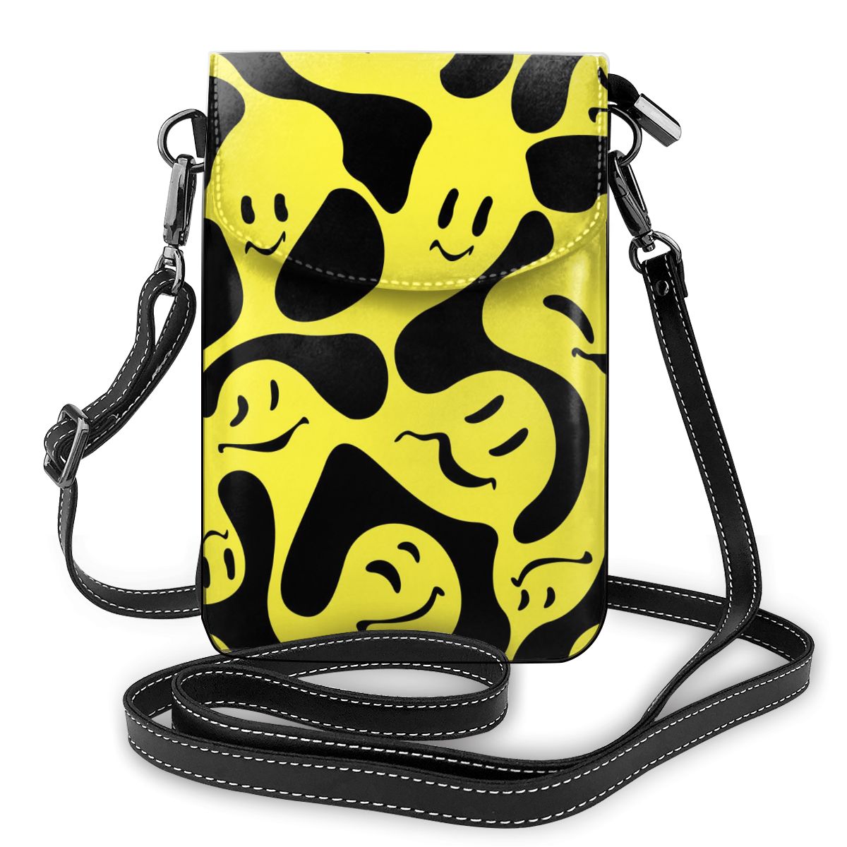 Mini Handbag Women Korean Small Square Versatile Abstract Pattern Print Phone Bag Messenger Single Shoulder Totes Sac Money Bag