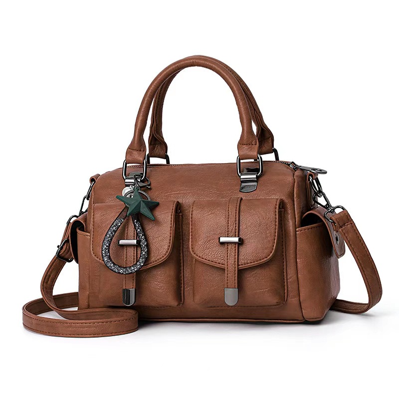 Fashionable and Elegant Soft Leather PU Women's Multi functional Shoulder Bag