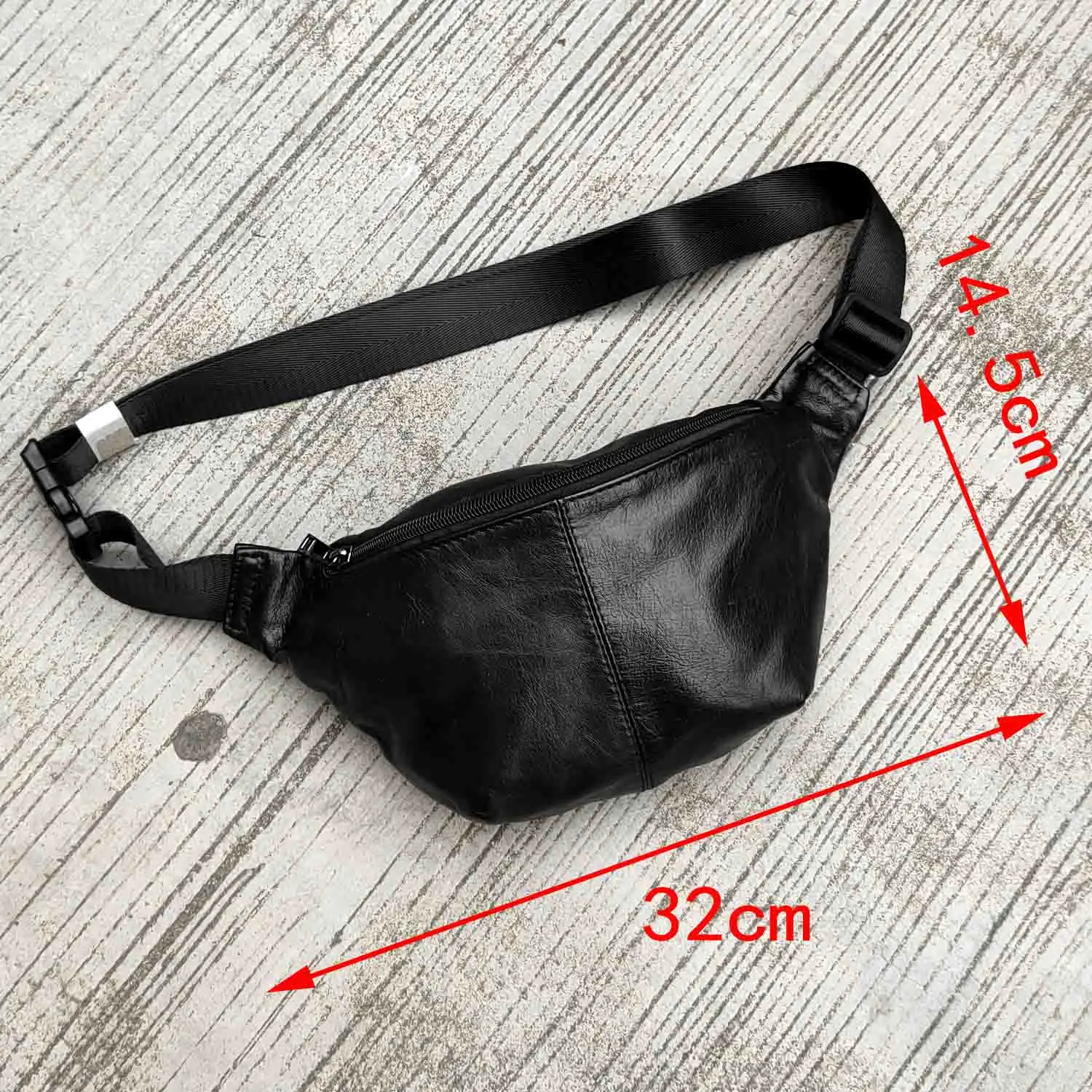 4 Color Man Genuine Leather Hiking Sport Crossbody Waist Bag Hip Pack Fanny Bag