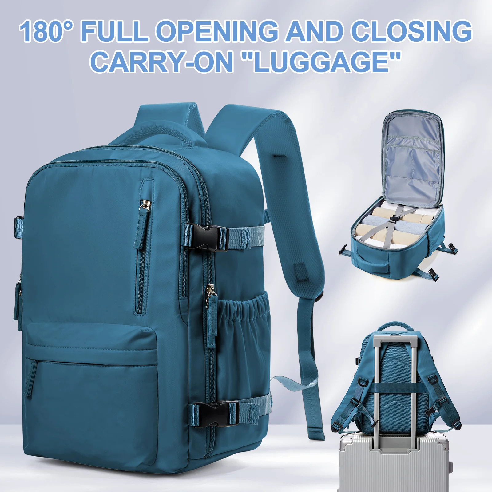 Travel backpack cabin bag Ryanair backpack 40x20x25 portable mens 15.6-inch laptop backpack casual business backpack 241106