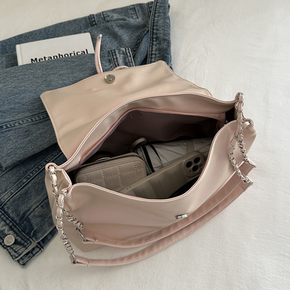 Women PU Leather Handbag Large Capacity Bow Flap Shoulder Bag Stylish Messenger Bag Chic Hobo Bag for Party Vacation